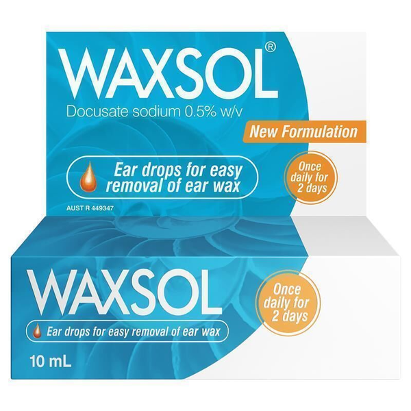Waxsol Ear Drops For Easy Removal Of Ear Wax 10ml