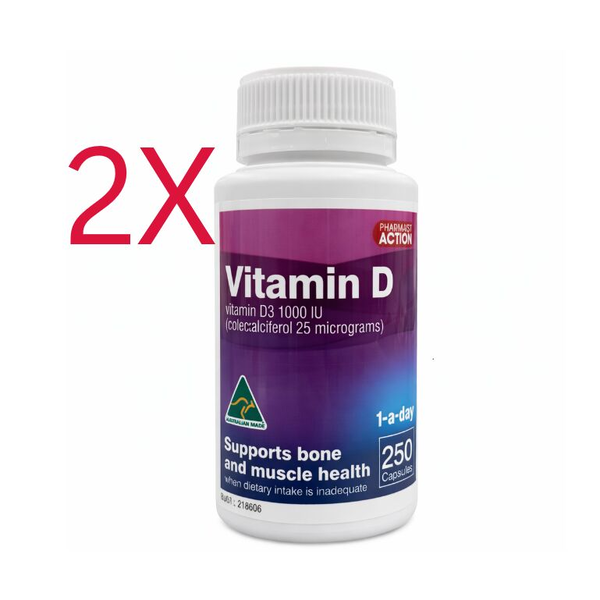 Pharmacy Action Vitamin D 500 Capsules Same As Ostelin Vitamin D