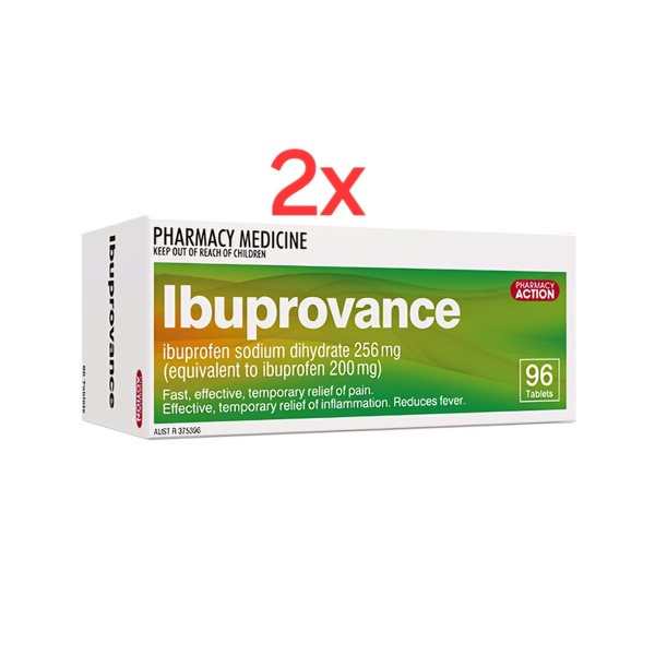 Pharmacy Action Ibuprovance 192 Tablets Same as Nurofen Zavance