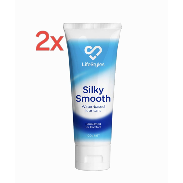 2X LifeStyles Silky Smooth Water-Based Lubricant 100g
