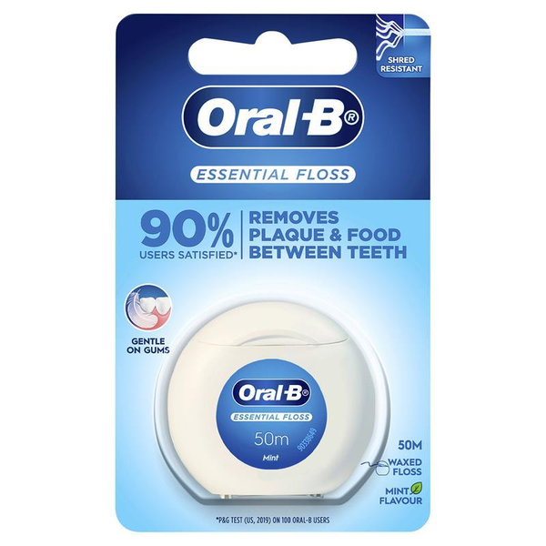 Oral B Essential Floss Waxed Mint 50m