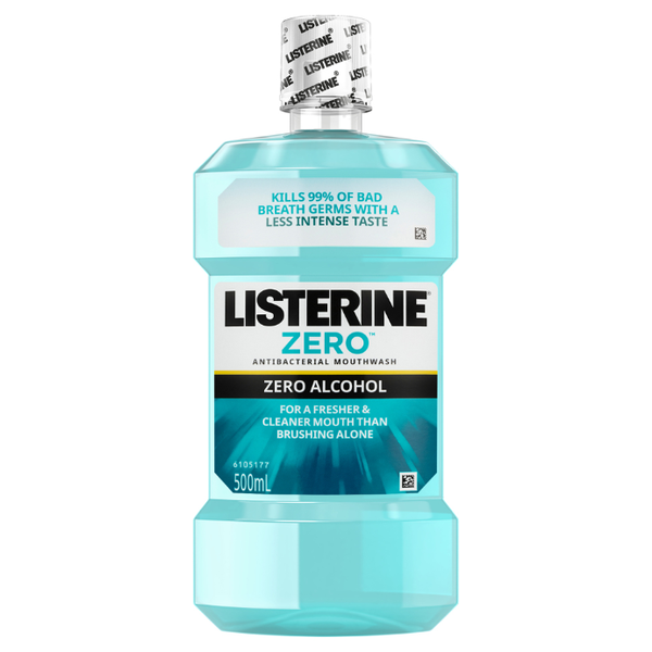 Listerine Zero Alcohol Antibacterial Mouthwash 500ml