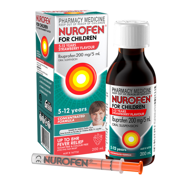Nurofen For Children 5 - 12 Years Strawberry 200ml