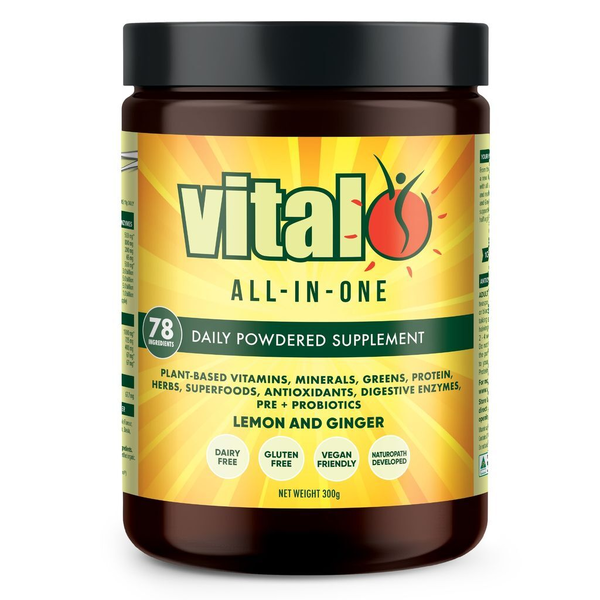 Vital All-In-One Lemon and Ginger 300g Powder