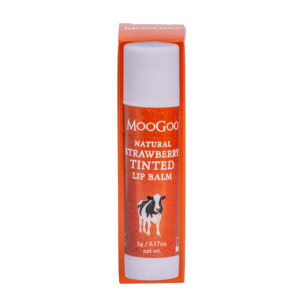 MooGoo Natural Strawberry Tinted Lip Balm 5g