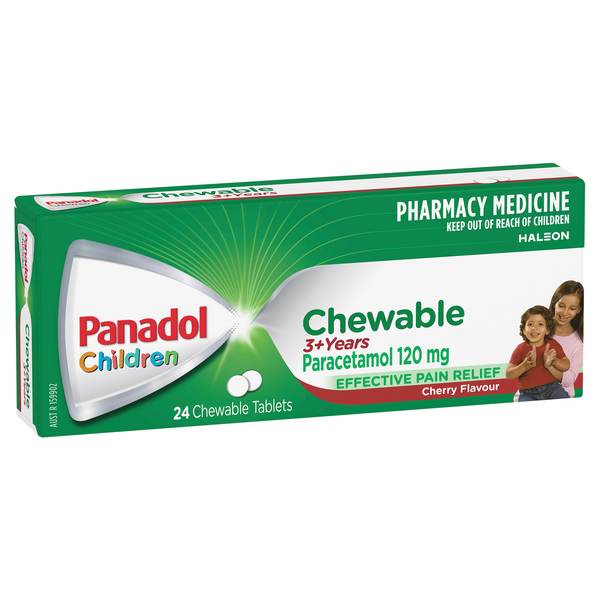 Panadol Children 3+ Years 24 Chewable Tablets