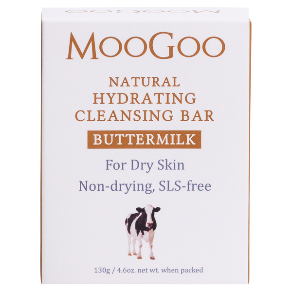 MooGoo Natural Hydrating Cleansing Bar Buttermilk 130g