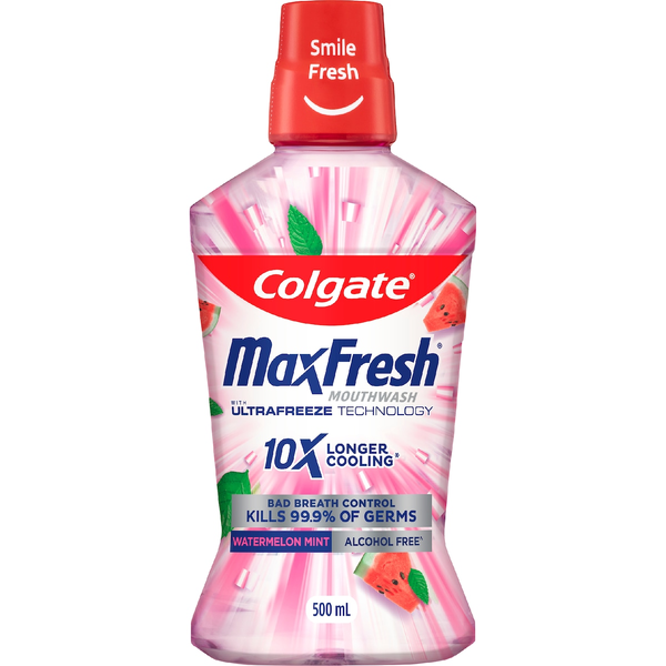 Colgate Max Fresh Watermelon Mouthwash 500ml