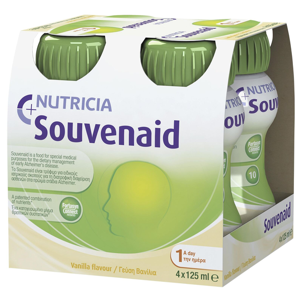 Souvenaid Vanilla Flavour 4 X 125ml