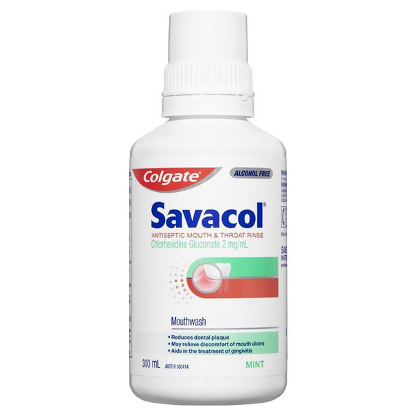 Colgate Savacol Alcohol Free Mint Mouthwash 300ml 