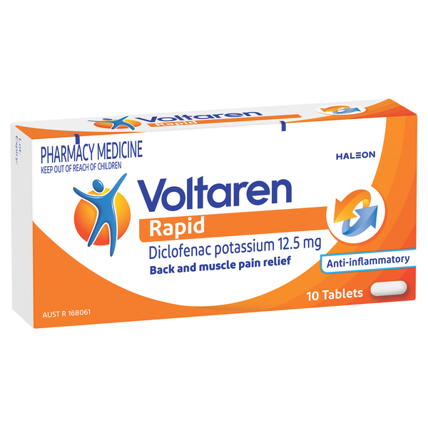 Voltaren Rapid 12.5mg 10 Tablets