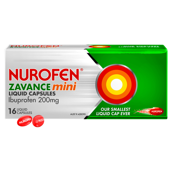 Nurofen Zavance Mini 16 Liquid Capsules