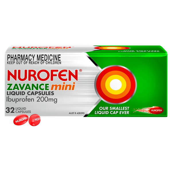 Nurofen Zavance Mini 32 Liquid Capsules