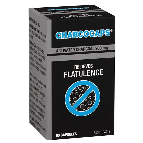 Charcocaps 200mg 60 Capsules