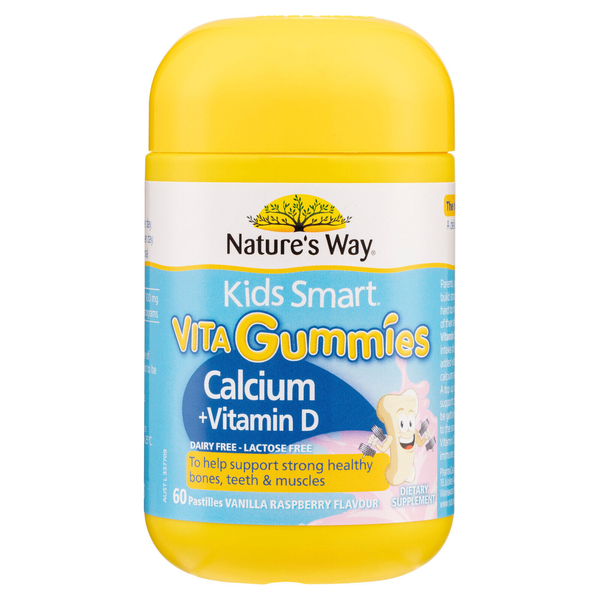 Nature's Way Kids Smart Vita Gummies Calcium + Vitamin D 60 Pastilles
