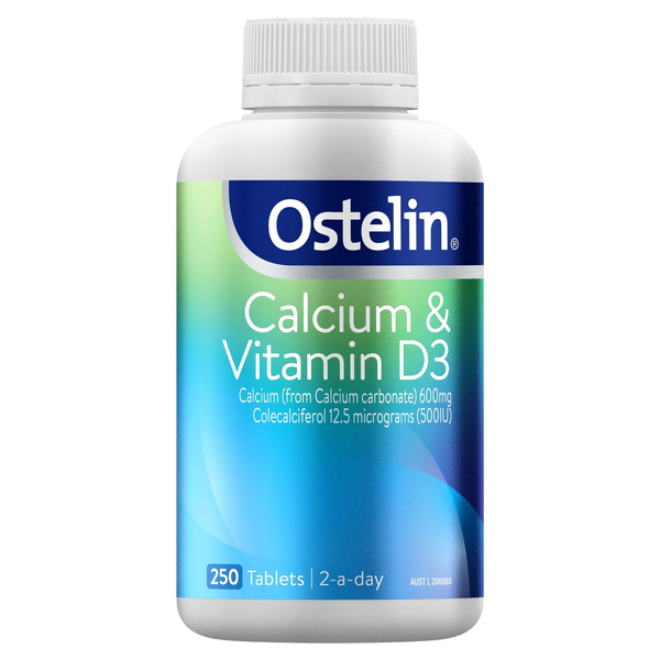 Ostelin Calcium &amp; Vitamin D3 250 Tablets