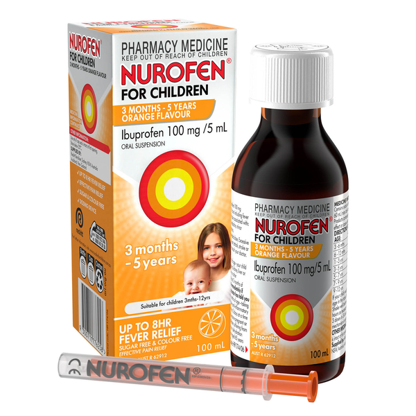 Nurofen For Children 3 Months - 5 Years Orange 100ml