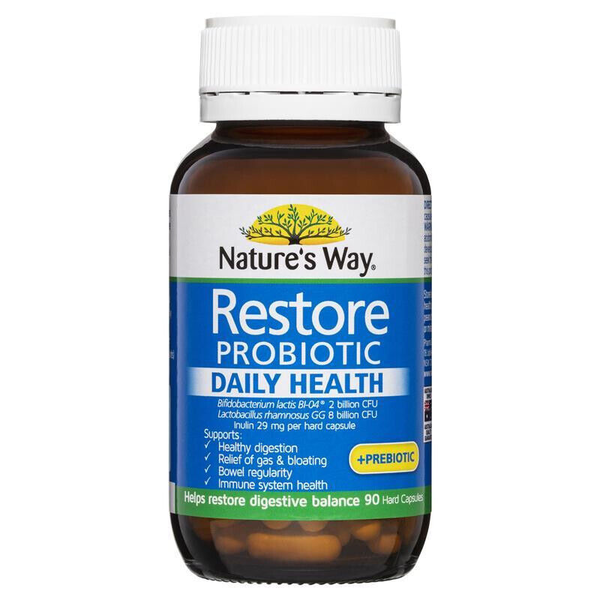 Nature's Way Restore Probiotic Daily Health 90 Capsules
