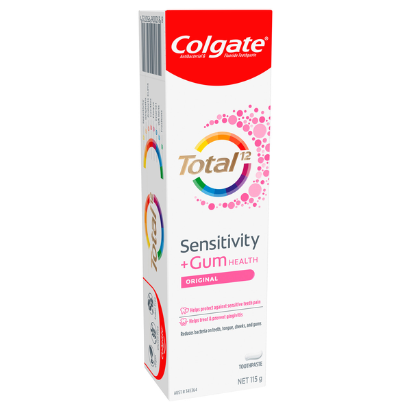Colgate Total 12 Sensitivity + Gum Health Original Toothpaste 115g