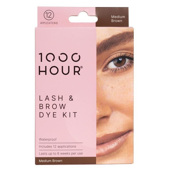 1000 Hour Lash &amp; Brow Dye Kit - Medium Brown