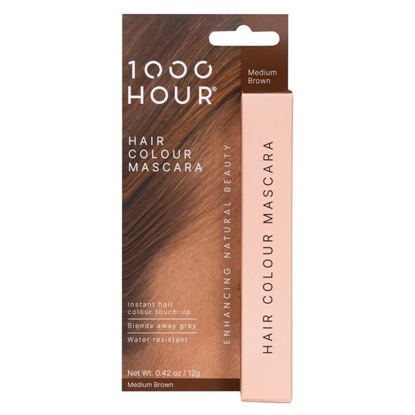 1000 Hour Hair Colour Mascara 12g - Medium Brown
