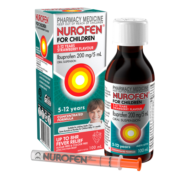 Nurofen For Children 5 - 12 Years Strawberry 100ml