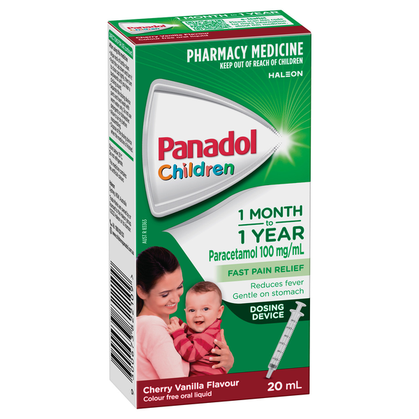 Panadol Children 1 Month to 1 Year Cherry Vanilla 20ml Liquid