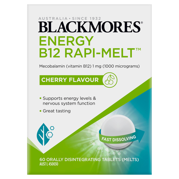 Blackmores Energy B12 Rapi Melt 90 Tablets