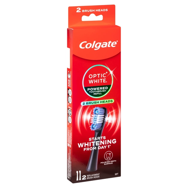 Colgate Optic White Replacement Soft Brush Heads 2 Pack