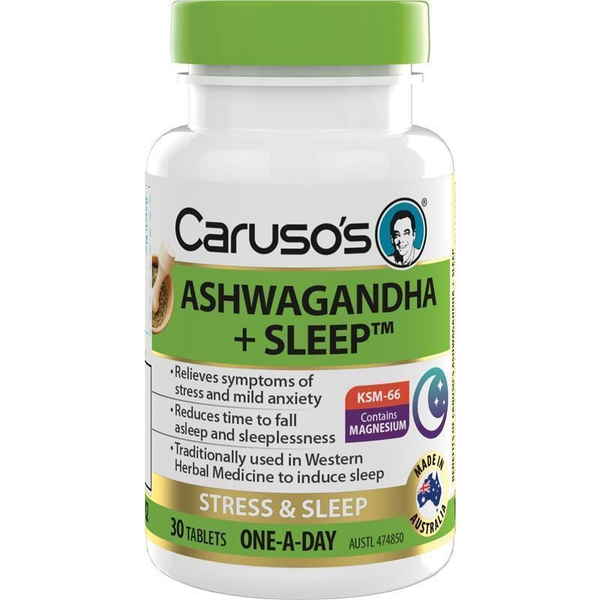 Caruso's Ashwagandha + Sleep 30 Tablets