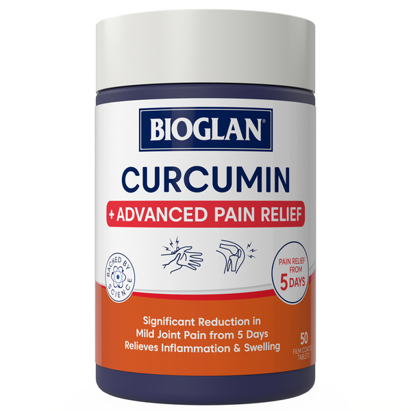 Bioglan Curcumin + Advanced Pain Relief 50 Tablets
