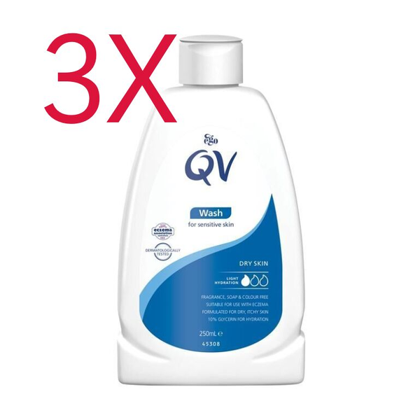 3X Ego Qv Wash 250ml