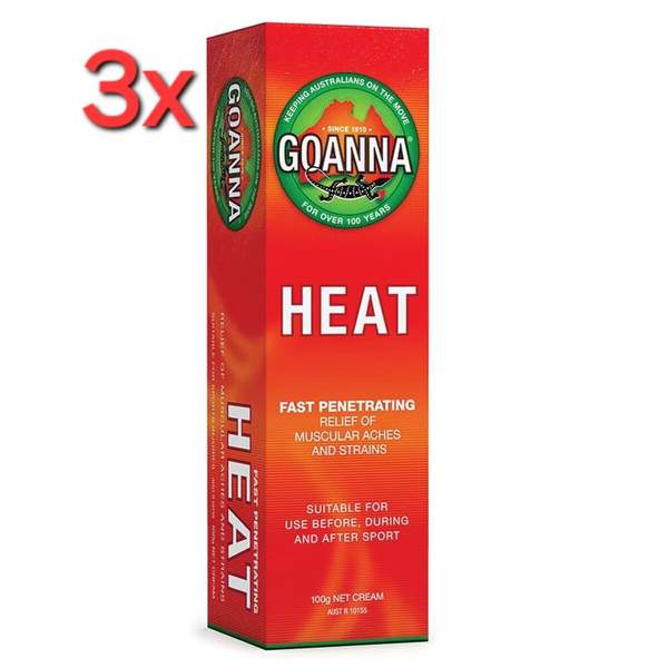 3X Goanna Heat Cream 100g