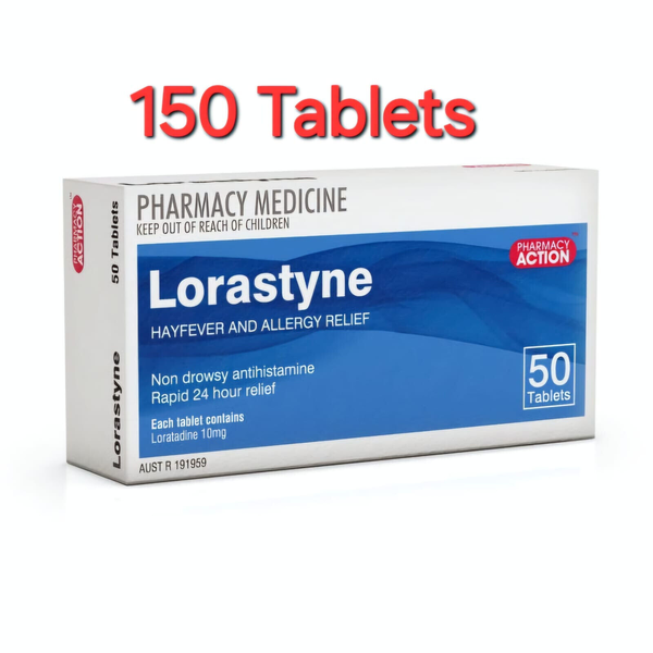 Pharmacy Action Lorastyne 10mg 150 Tablets Same as Claratyne