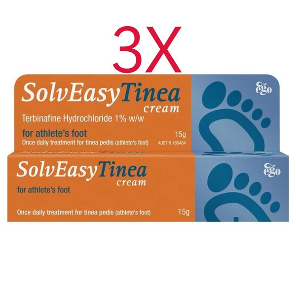 3X Ego SolvEasy Tinea Cream For Athlete's Foot 15g