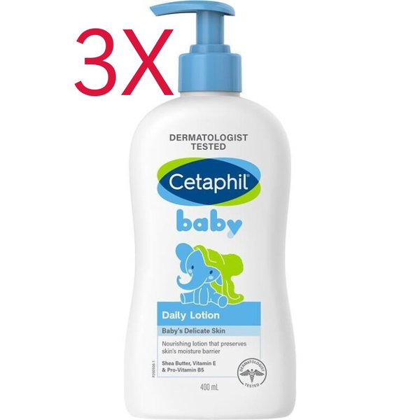 3X Cetaphil Baby Daily Lotion 400ml