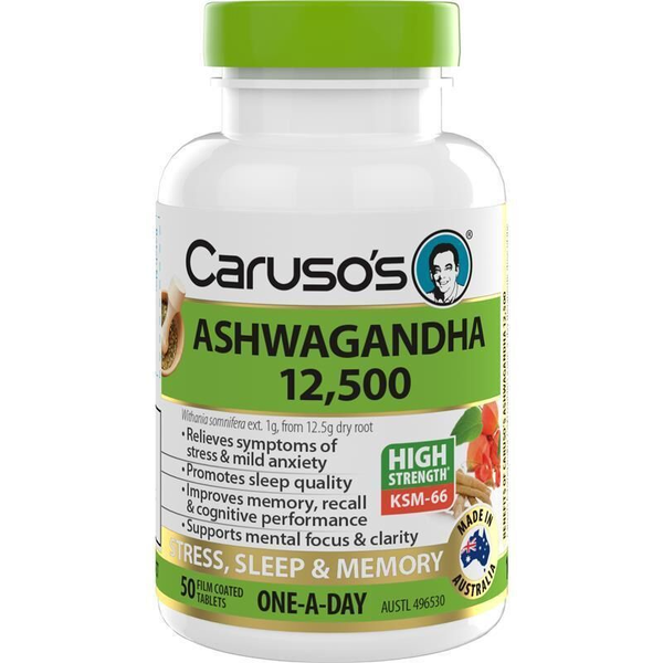 Caruso's Ashwagandha 12500 50 Tablets