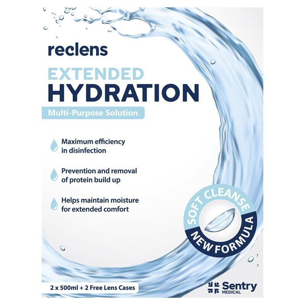 Reclens Extended Hydration Multi-Purpose 2 X 500ml