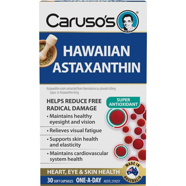 Caruso's Hawaiian Astaxanthin 30 Capsules