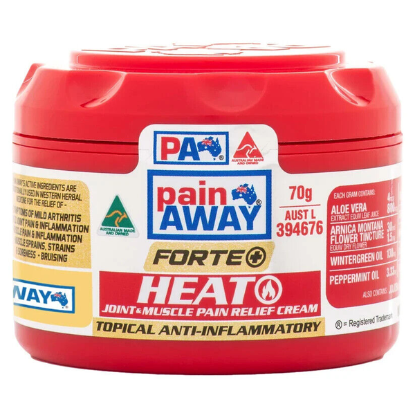 Pain Away Forte+ Heat Joint &amp; Muscle Pain Relief Cream 70g