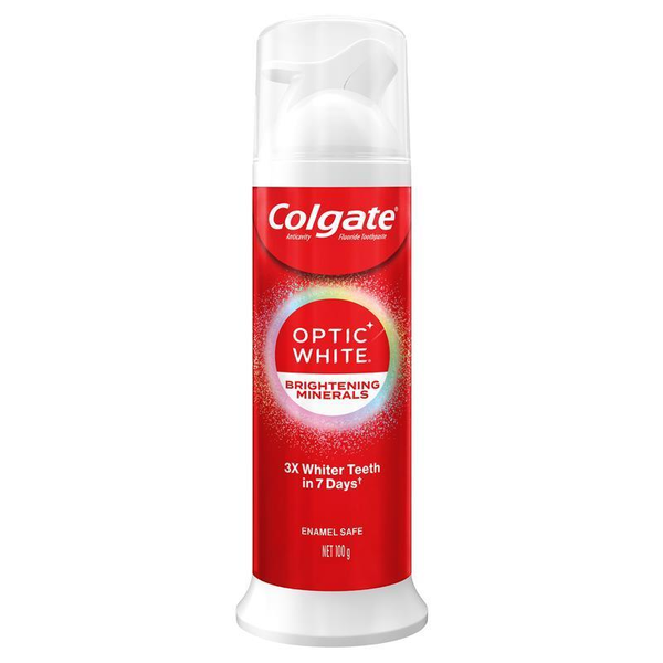 Colgate Optic White Brightening Minerals Toothpaste Pump 100g