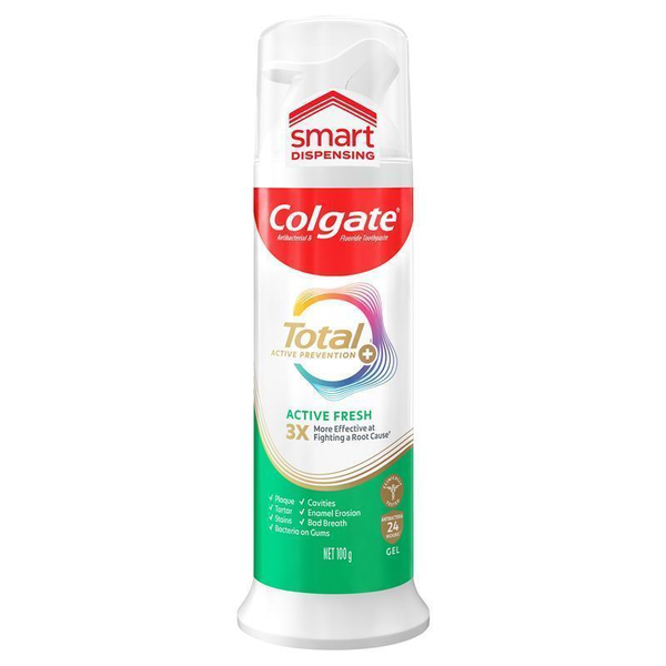 Colgate Total Active Fresh Toothpaste Pump 100g