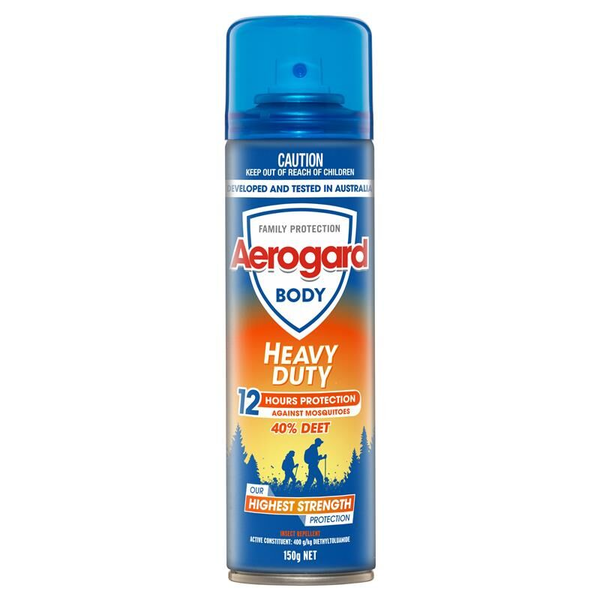 Aerogard Heavy Duty 40% Deet Aerosol 150g