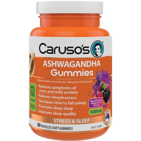 Caruso's Ashwagandha Gummies 60 Pastilles