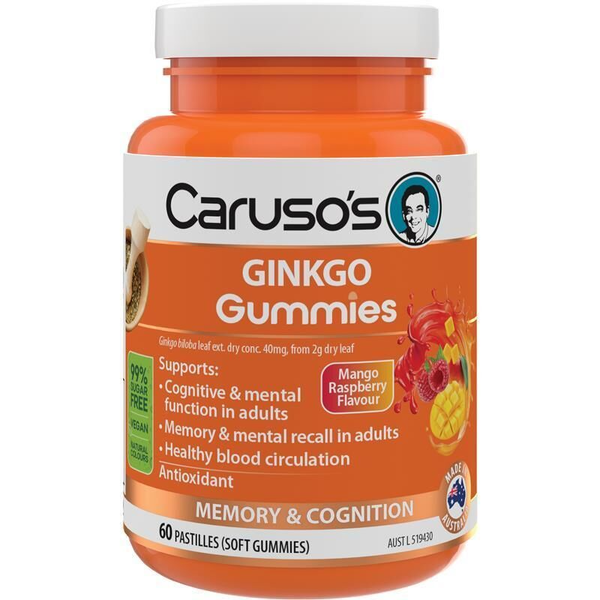 Caruso's Ginkgo Gummies 60 Pastilles
