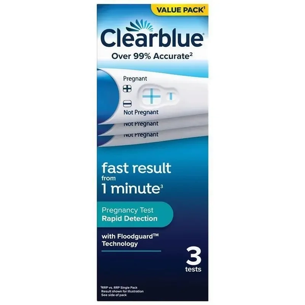 Clearblue Rapid Detection Pregnancy Test - 3 Tests