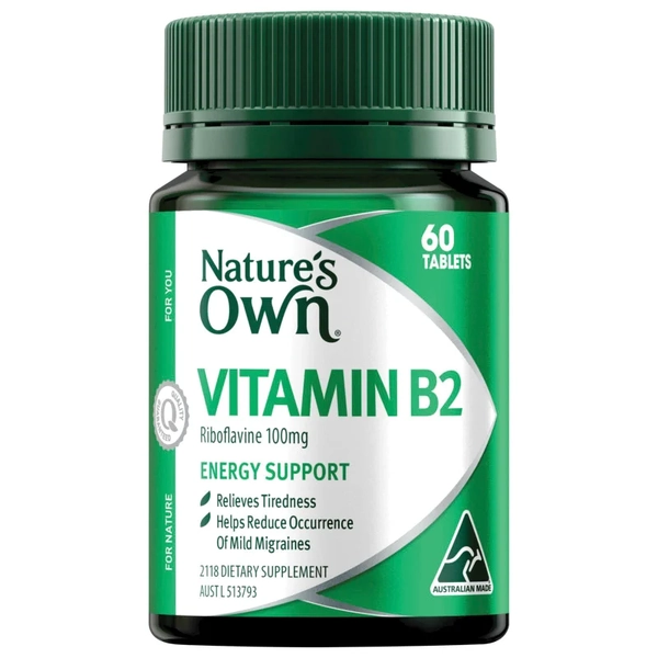 Nature's Own Vitamin B2 100mg 60 Tablets
