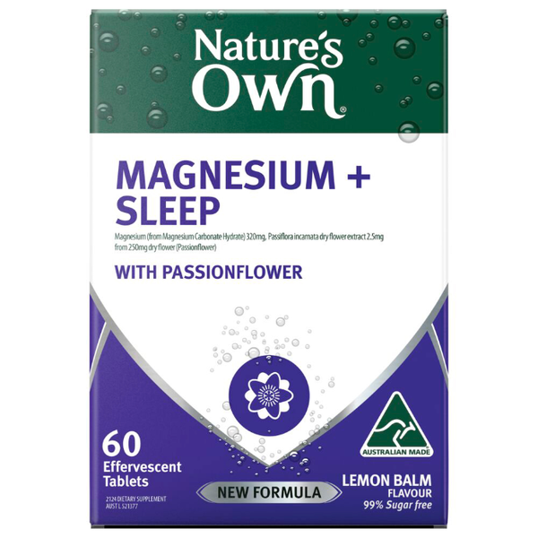 Nature's Own Magnesium + Sleep 60 Effervescent Tablets
