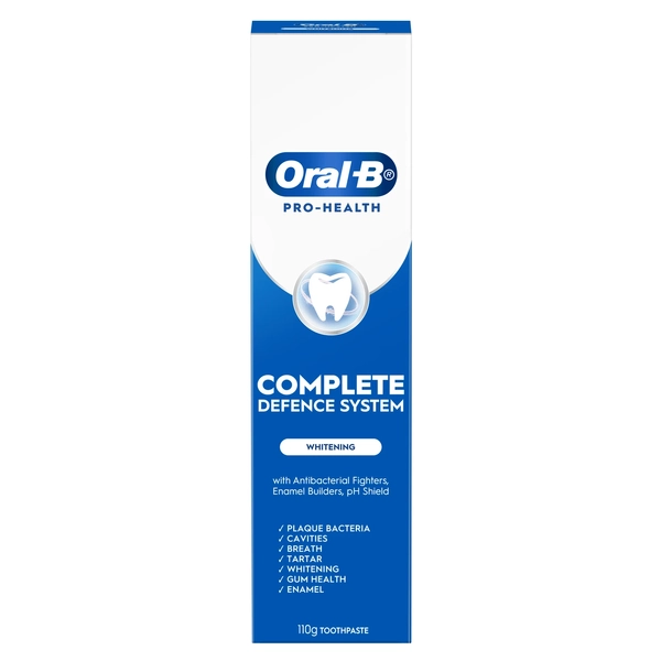 Oral B Pro Health Complete Defence System Whitening Toothpaste 110g