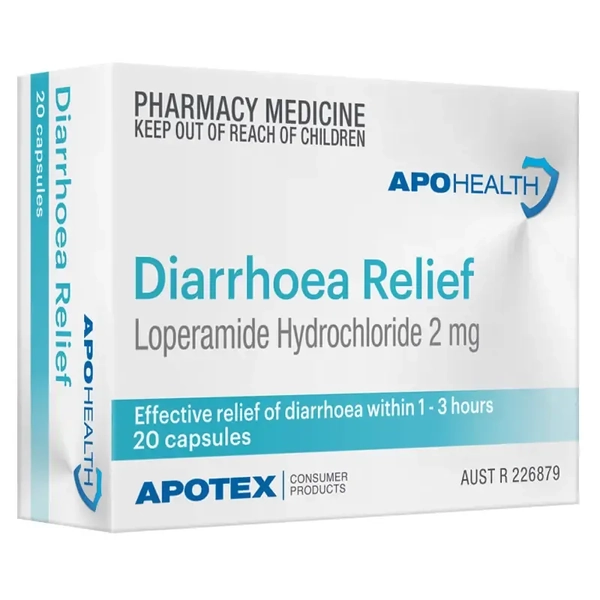 APH Diarrhoea Relief 20 Capsules Same as Imodium
